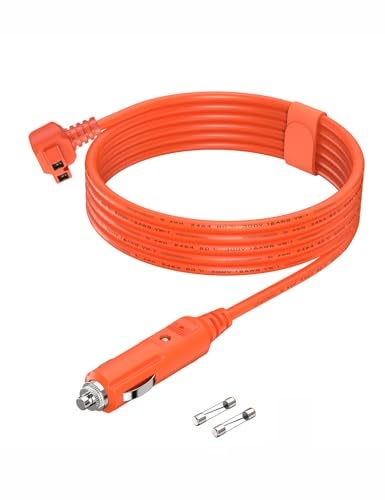 Tonton 16AWG 12V/24V DC Power Cord Cable 11.6FT 3.5M for Car Refrigerator Compatible with Alpicool, Bodega, Euhomy, BougeRV, ARB, Dometic, ICECO, Setpower, JoyTutus Portable Fridge Freezer Compressor Cooler - Image 1