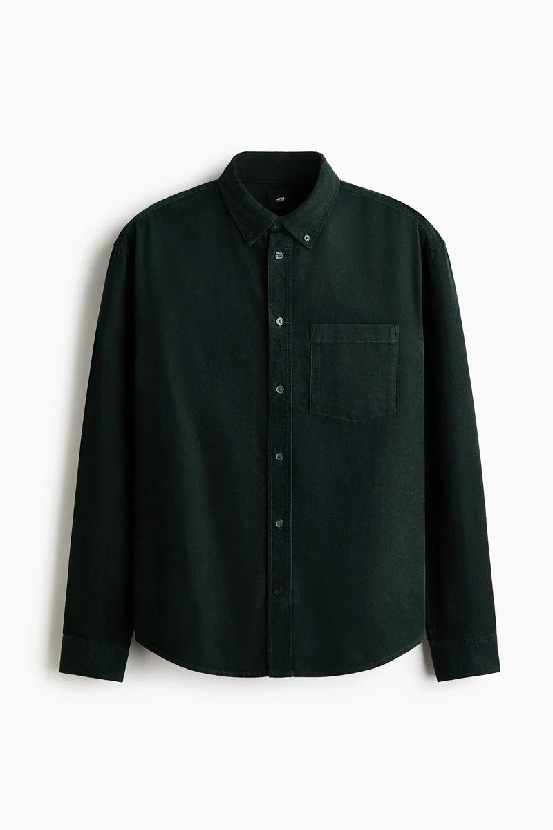 H&M  Regular Fit Corduroy shirt for Men | Best Price UAE