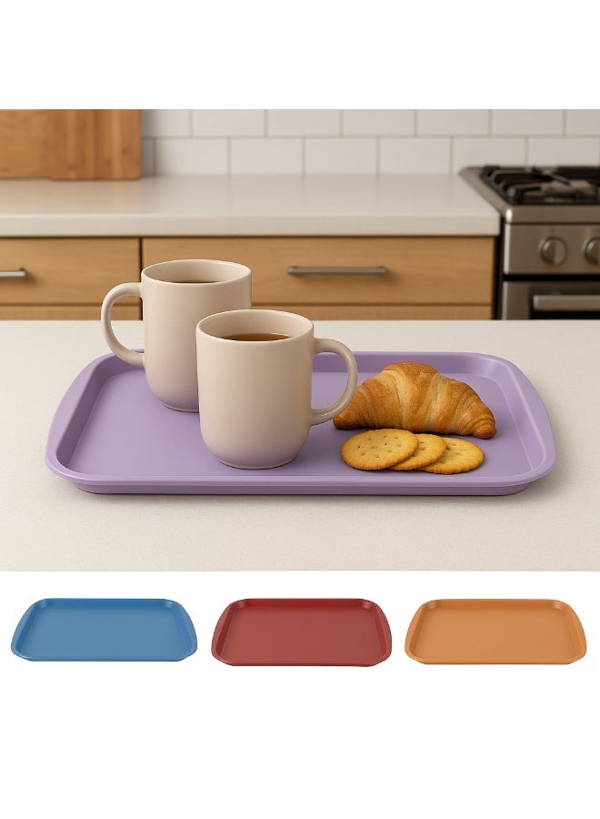 Multi-colored plastic serving tray, code 612 - Image 2