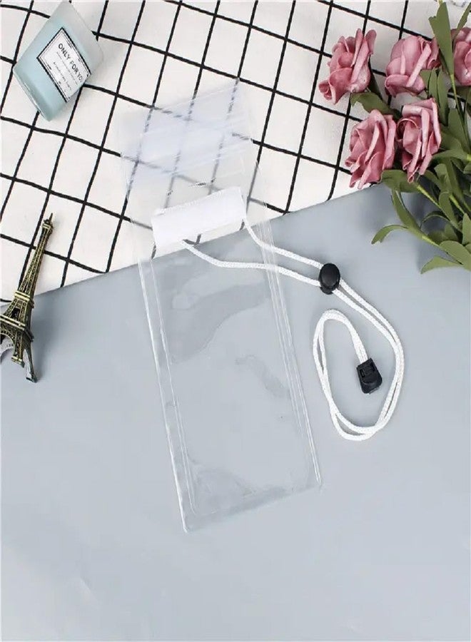 ABlue Clipper Waterproof Phone Pouch Universal Waterproof Phone Case Waterproof Pouch Dry Bag, rain Mobile Cover for Mobile, Cash, documents, Water Proof Bag for Beach Boating Swimming Water Park (3 Transparent) - Image 2