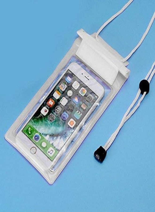 ABlue Clipper Waterproof Phone Pouch Universal Waterproof Phone Case Waterproof Pouch Dry Bag, rain Mobile Cover for Mobile, Cash, documents, Water Proof Bag for Beach Boating Swimming Water Park (3 Transparent) - Image 3