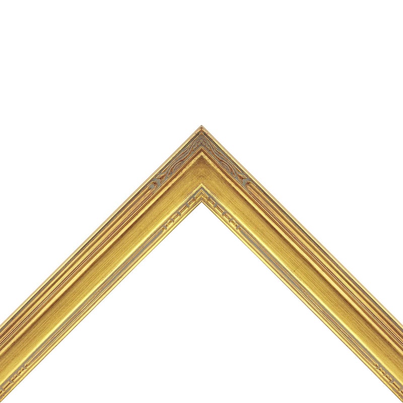 Creative Mark Museum Collection Nouveau Frames, Gold 8x10 - Hand-Finished Hand-Leafed Real Wood, One Piece Frame, Closed Corner, Open Back, Without Mat & Glass, Gallery Wall or Prints - Image 3