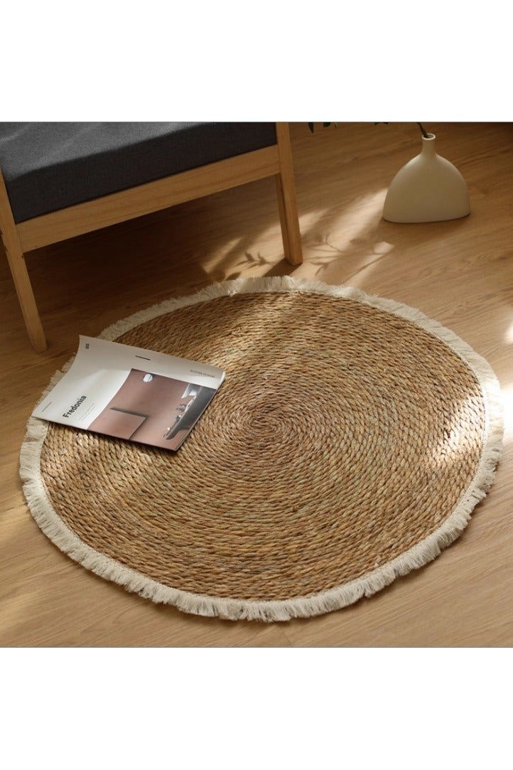 LINGWEI Jute Rug Hand Woven Braid & Natural Color Reversible for Living Room Kitchen Entryway Rug - Image 3