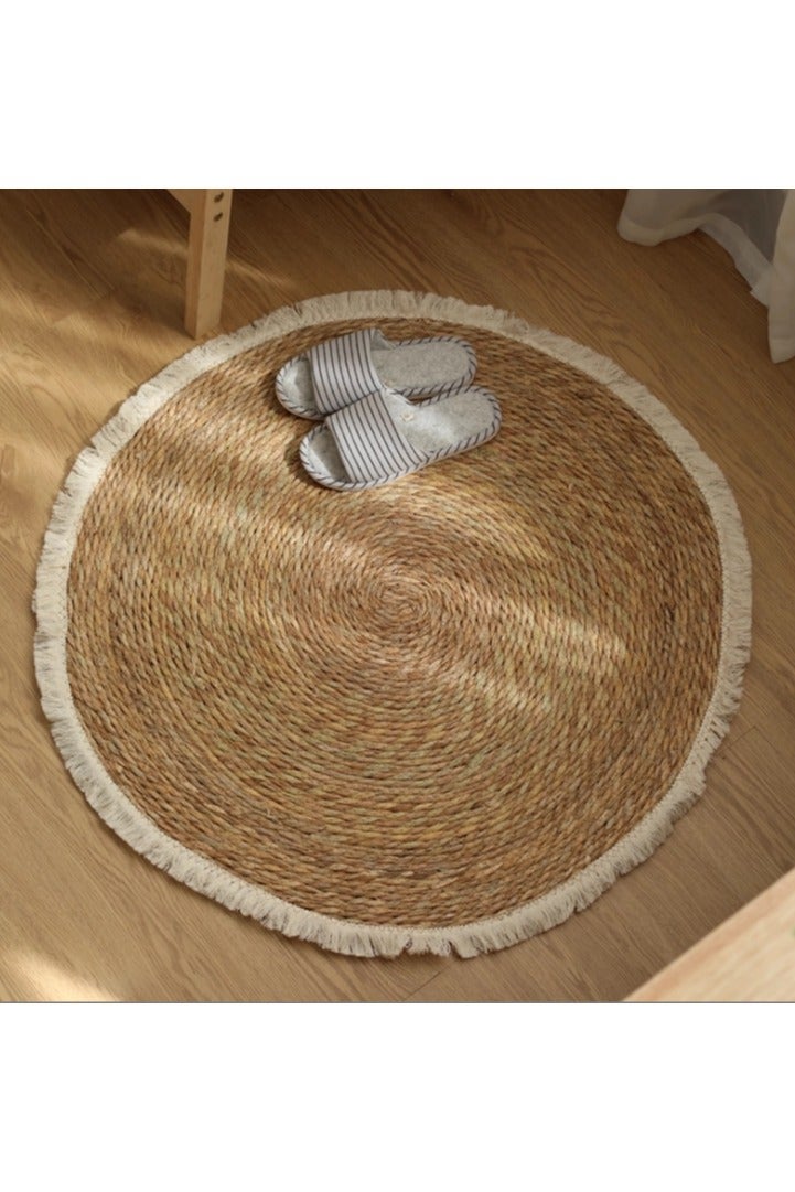 LINGWEI Jute Rug Hand Woven Braid & Natural Color Reversible for Living Room Kitchen Entryway Rug - Image 5