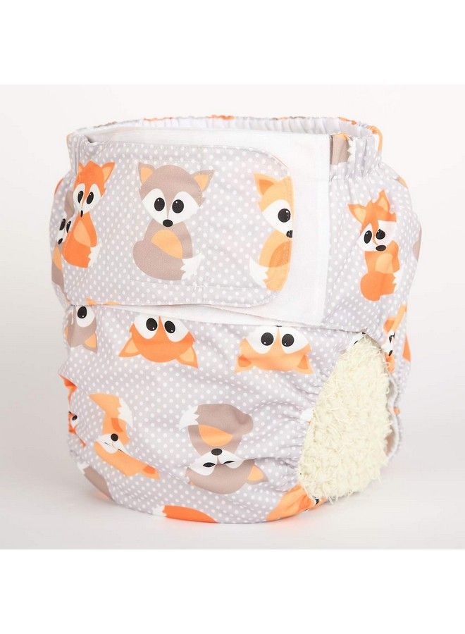 Sigzagor Adult Cloth Diaper Nappy Reusable Washable For Disability Hook And Loop (Baby Fox (Large 26In To 50In)) - Image 3