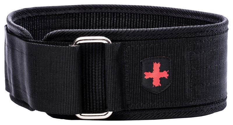 Harbinger 360890 4-Inch Nylon Weightlifting Belt, Medium,Black - Image 1