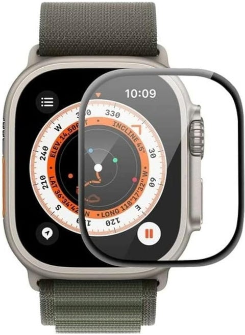 ELMO3EZZ Screen Protector Compatible with Apple Ultra 49mm Watch, 3D Soft Curved Edge Protection Film [Anti-Scratch] [Bubble Free] [Extremely Shatter-Resistant] [Highly Sensitive] (Not Glass)