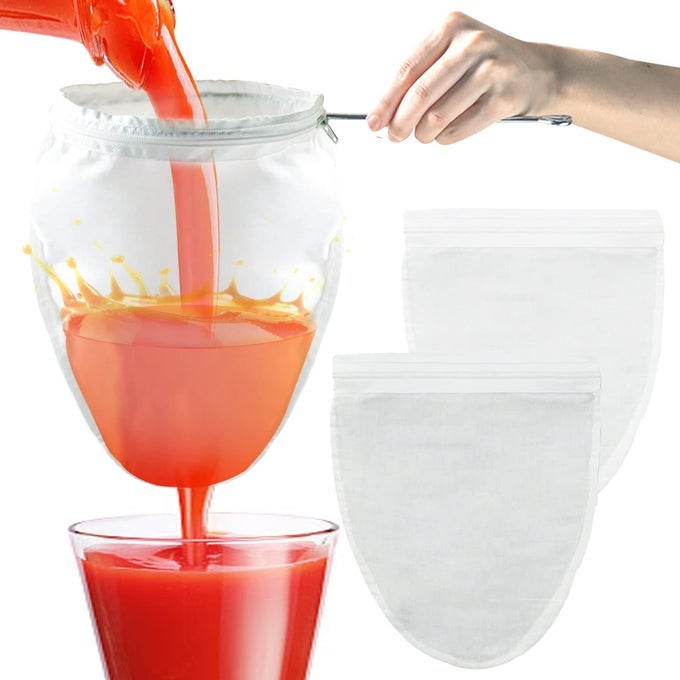 NUT MILK BAG STRAINER WITH STAND STRAINERS FINE MESH BAGS JELLY STRAINER REUSABLE CHEESE CLOTH BAG FOR STRAINING FOR FILTER JUICES NUTMILK CHEESE HONEY BUTTER S