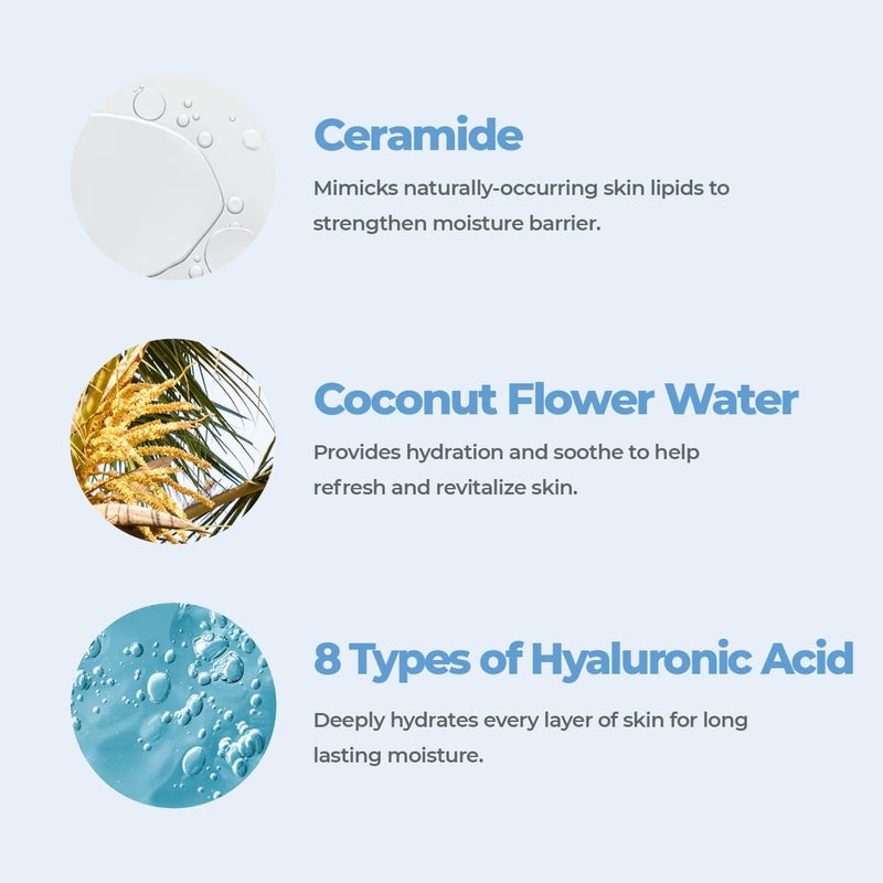 ROVECTIN Aqua Hyaluronic Soothing Cream Skin Barrier Repair with Astaxanthin Hyaluronic Acid Niacinamide Intense Hydrating Cream Fragrance Free Vegan Korean Skincare 203 fl oz - Image 3
