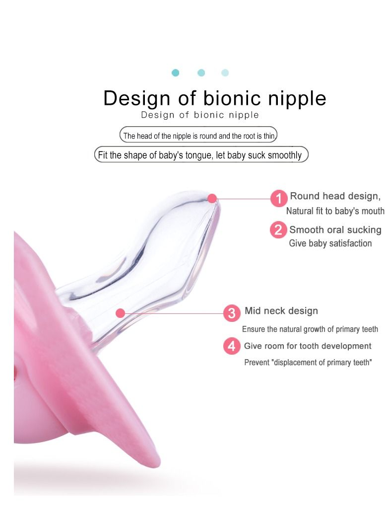 لوكو 2 لهاية و سلسلة مشبك لهاية الأطفال مصنوعة من السيليكون ومزينة بخرز خشبي - Image 3