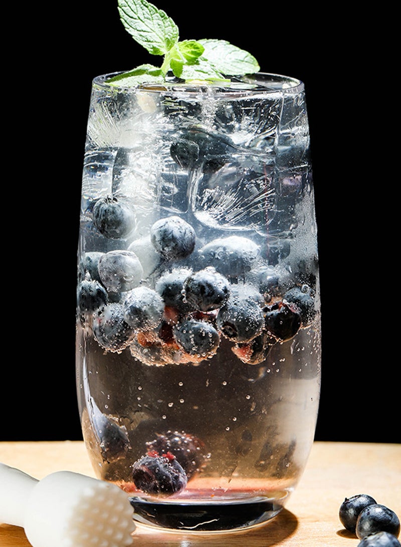 6-Piece 510ml Clear Glasses Set, Versatile Tall Drinking Glasses for Water, Juice, Iced Tea, Premium Lead-Free Glassware, Ideal for Home & Daily Use - Image 4