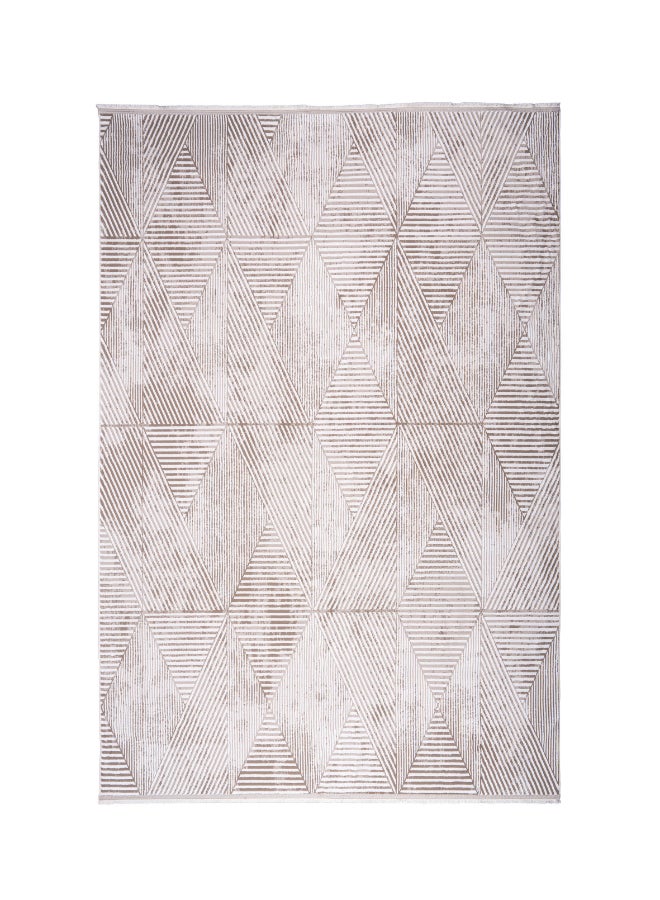Almas Kavir Carpet Carpet Woven Rug in Soft Texture | Classic Nomad Design - Grey & Beige | Size 100x200 cm (3.2x6.5 ft) | For Mid-Small sized Family room, Bedroom with twin or queen beds, Home office, Entry hallways, Foyers or Balcony - Image 4