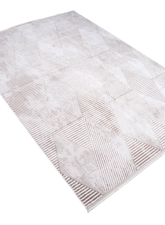 Almas Kavir Carpet Carpet Woven Rug in Soft Texture | Classic Nomad Design - Grey & Beige | Size 100x200 cm (3.2x6.5 ft) | For Mid-Small sized Family room, Bedroom with twin or queen beds, Home office, Entry hallways, Foyers or Balcony - Image 5