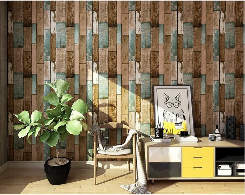 ARS Wood Contact Paper, Self-Adhesive Peel and Stick Wallpaper PVC Waterproof Oil-Proof and Removable for Walls Bathroom Bedroom Home Dormitory Renovation Size-45x600cm - Image 2