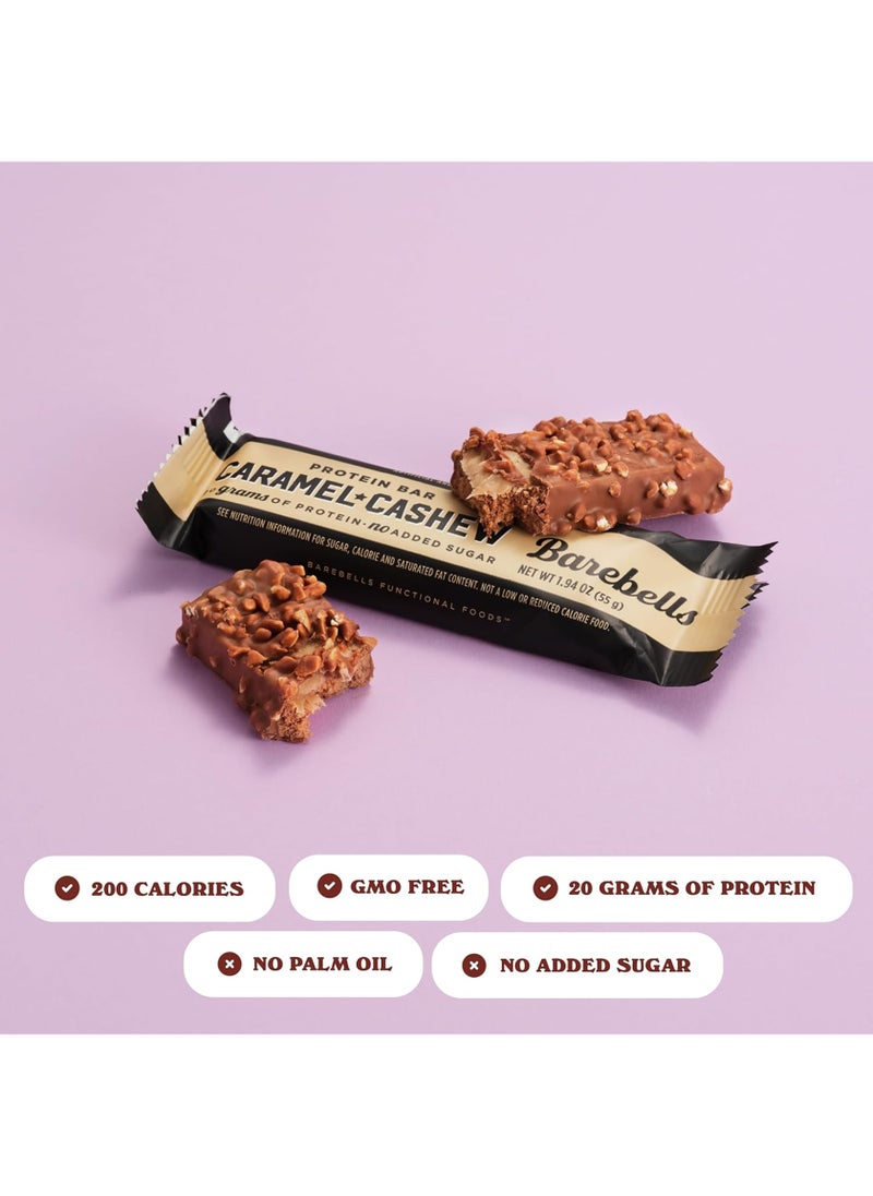 Barebells Caramel Cashew Protein Bar 55g (20g Protein) - Image 3