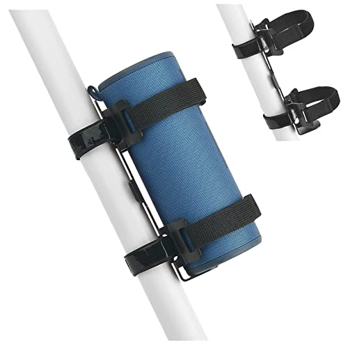 TXEsign Portable Speaker Mount for Bike Golf Cart UTV Boat Railing, Metal Speaker Mount Strap Holder Attachment Accessory Holder Bar Rail for JBL Flip 4/5/6 - Image 1