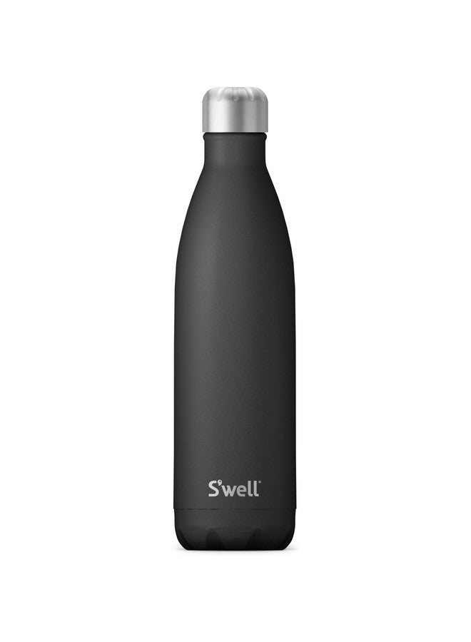 S'well S'well Stainless Steel Water Bottle, 25oz, Onyx, Triple Layered Vacuum Insulated Containers Keeps Drinks Cold for 48 Hours and Hot for 24, BPA Free, Perfect for On the Go - Image 1