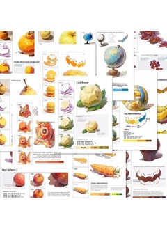96 Still Life Monomer Color Note Sticker Universal Color Formula Student Recommend Decoration Mobile Phone Case Notebook-Color:48 Sheets [1 Set Non-repeating] + Storage Box Purchased From The [great Value And Low Price]