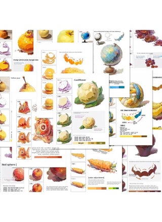 96 Still Life Monomer Color Note Sticker Universal Color Formula Student Recommend Decoration Mobile Phone Case Notebook-Color:48 Sheets [1 Set Non-repeating] + Storage Box Purchased From The [great Value And Low Price] - pzsku/ZFAAC941786A20F7A5ACFZ/45/1746218996/206f77bf-91fa-4ccf-9a05-80999d8173d8