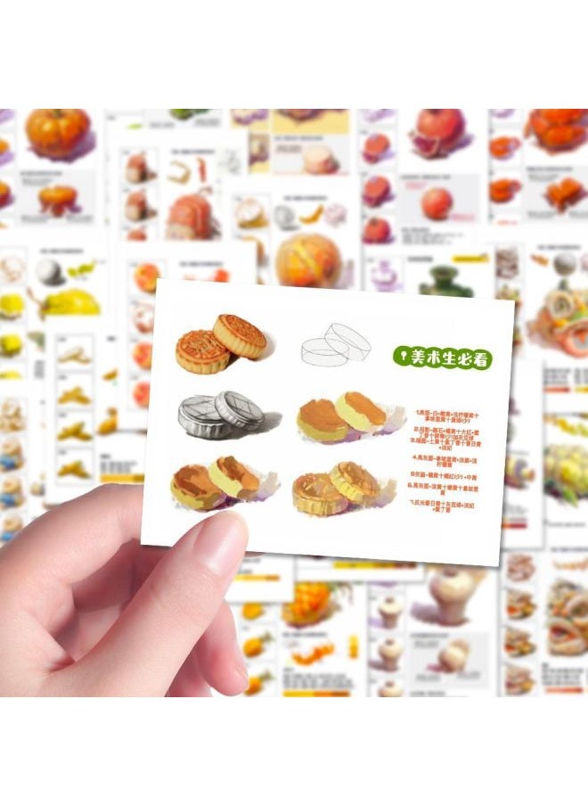 Generic - 96 Still Life Monomer Color Note Sticker Universal Color Formula Student Recommend Decoration Mobile Phone Case Notebook-Color:48 Sheets [1 Set Non-repeating] + Storage Box Purchased From The [great Value And Low Price] - Image 1