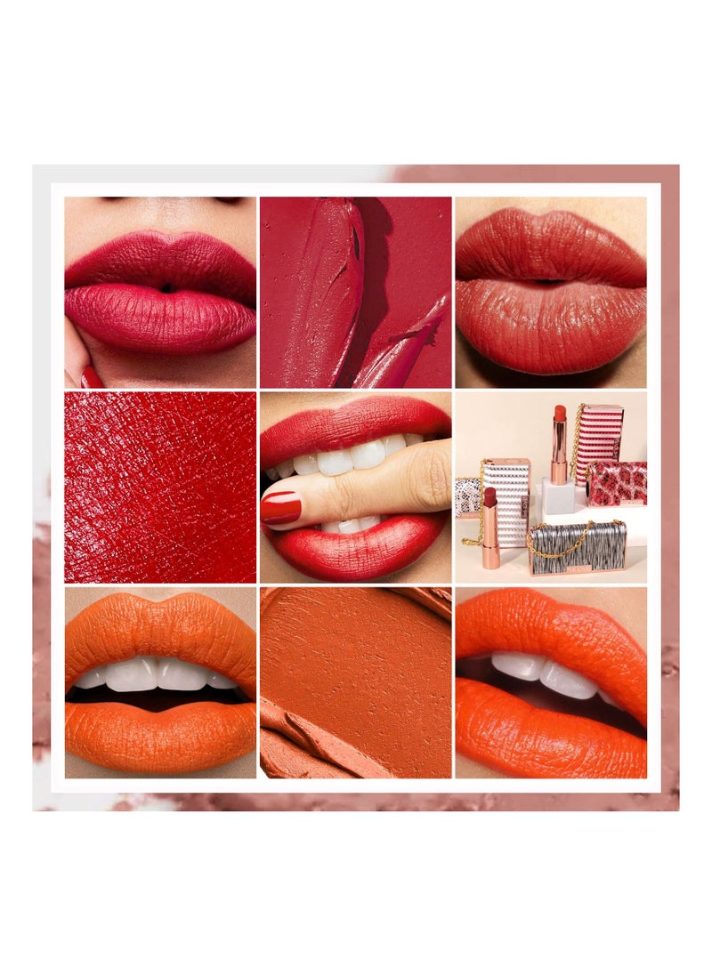 Sheloves - Lipstick Matte Waterproof Nude Long Lasting Velvet Finish ,Color Riche,Non-Drying, Intense Pigment,Soft，Silk，Smooth Pigment -Mini Lady Bag Lipstick With Mirror For Women/Girls As Gift - Image 1