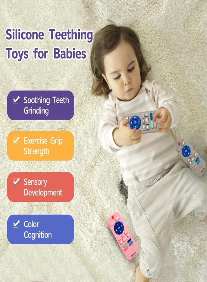 Proxin Silicone Remote Shaped Teether For Baby with Soft Textures to Soothe Gums, Non-toxic Silicone Teething Toy for Developing Babies Biting Skills with BPA Free, Food Grade Teethers for 3 to 24 Months Babies - Image 5