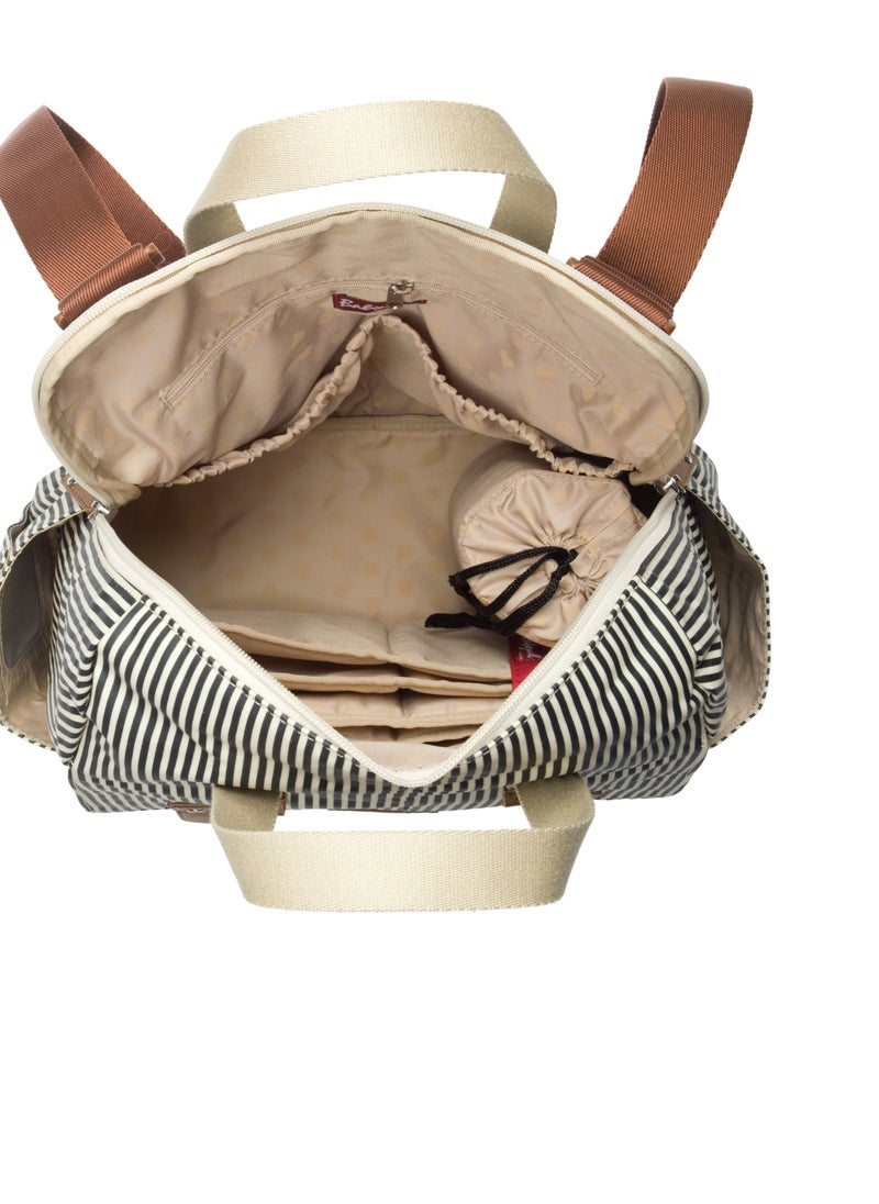 Babymel - Robyn Convertible Diaper Bag - Navy Stripe - Image 1