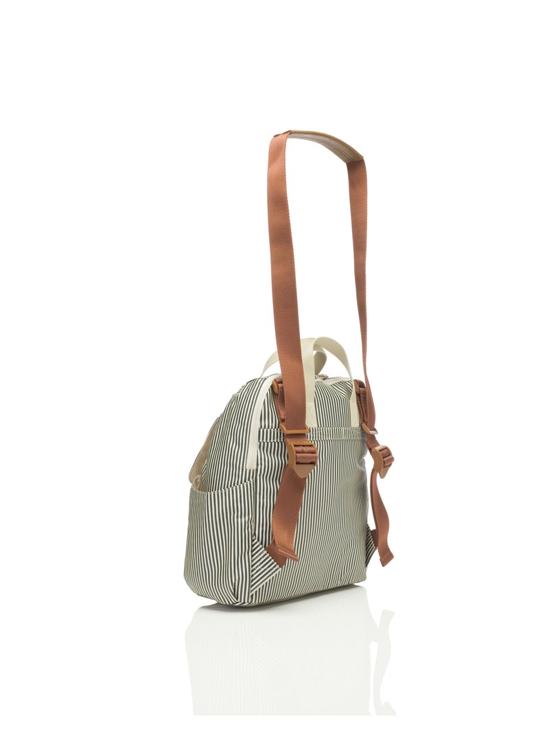 Babymel - Robyn Convertible Diaper Bag - Navy Stripe - Image 1