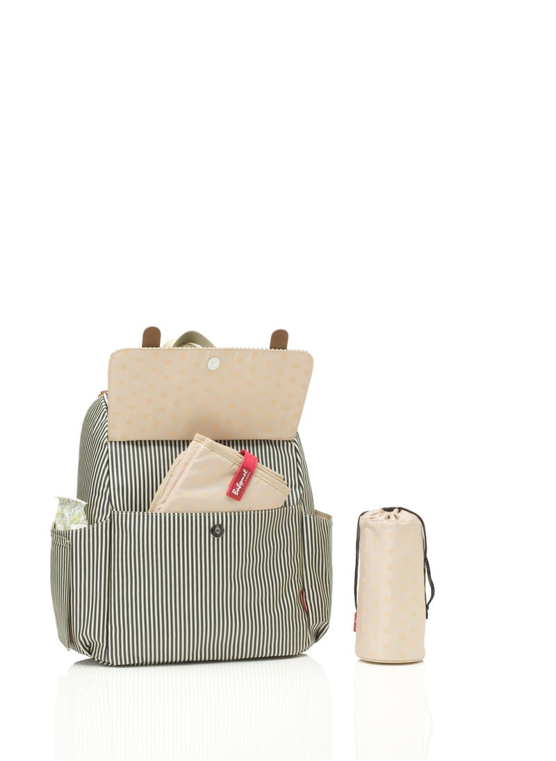 Babymel - Robyn Convertible Diaper Bag - Navy Stripe - Image 1