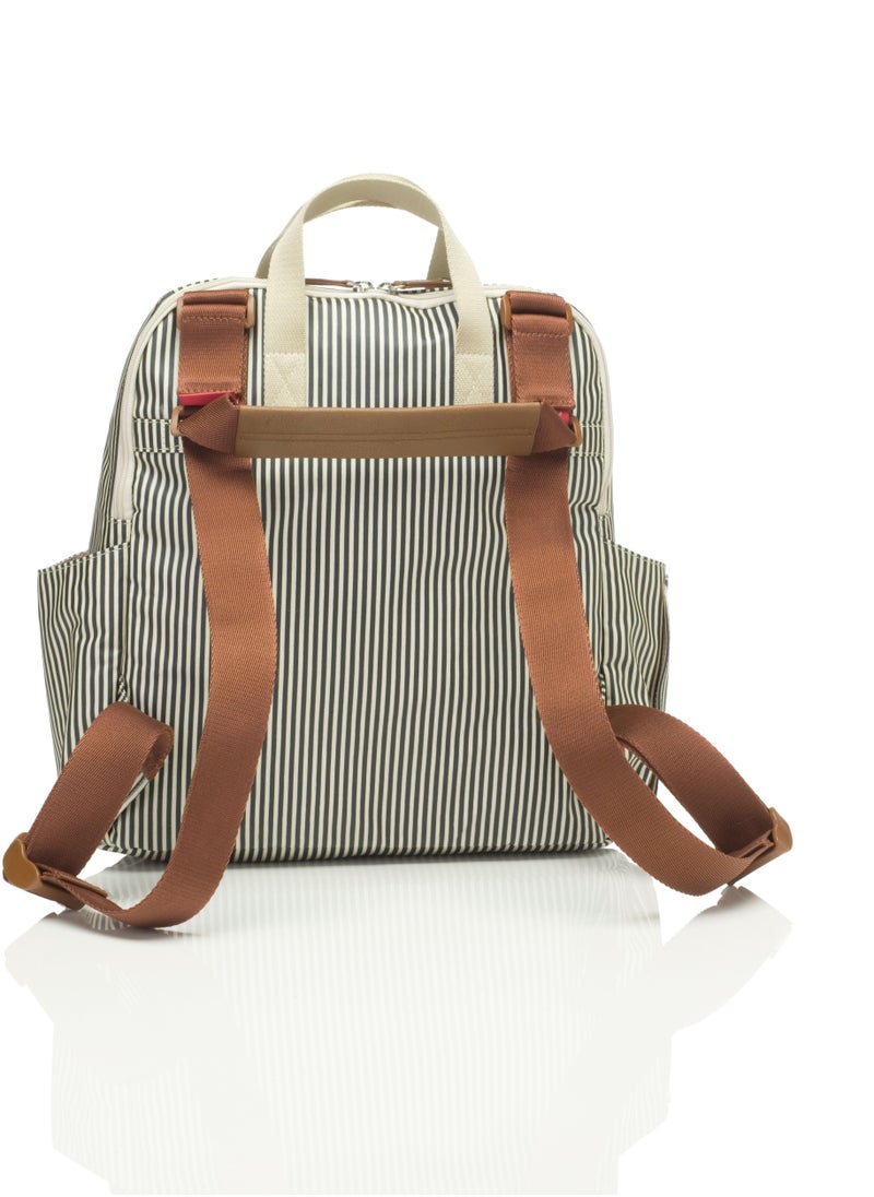 Babymel - Robyn Convertible Diaper Bag - Navy Stripe - Image 1
