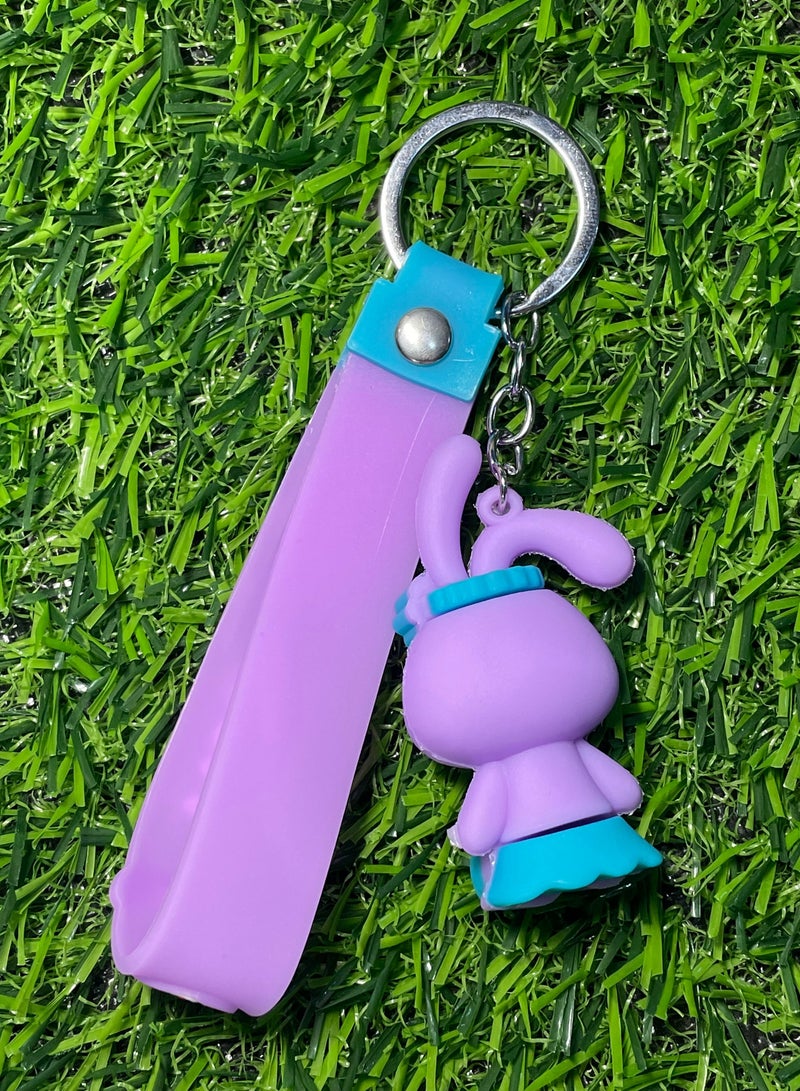 ميدالية مفاتيح كرتونية مميزة اكسسوار أنيق سلسلة مفاتيح بشخصية قطة مع شريط يتناسب مع مفاتيح السيارة والمحفظة والحقيبة هدية ابداعية جميلة - Image 5