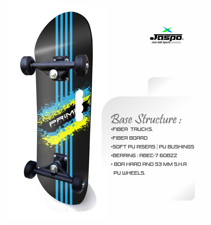 Jaspo Hurricane Speedex (27" * 7.75") Fiber Skateboard Suitable for Age Group Above 7 Years, Fibreglass, Green - Image 3