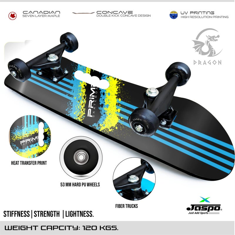 Jaspo Hurricane Speedex (27" * 7.75") Fiber Skateboard Suitable for Age Group Above 7 Years, Fibreglass, Green - Image 4