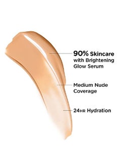 IT COSMETICS Cc+ Nude Glow Lightweight Foundation + Glow Serum With Spf 40 With Niacinamide Hyaluronic Acid & Green Tea Extract Medium Tan 1.08 Fl Oz  - Image 4