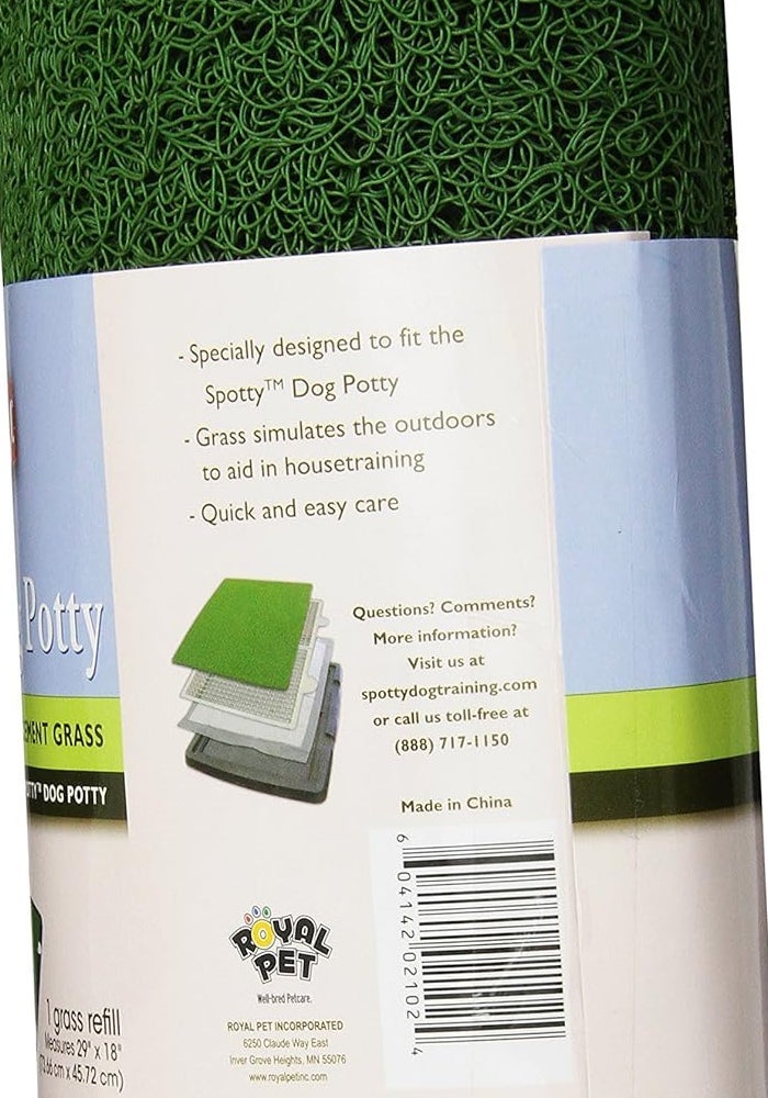 Spotty Dog Potty Replacement Grass for Indoor House Training - 29" x 18" Artificial Turf Mat - Image 2