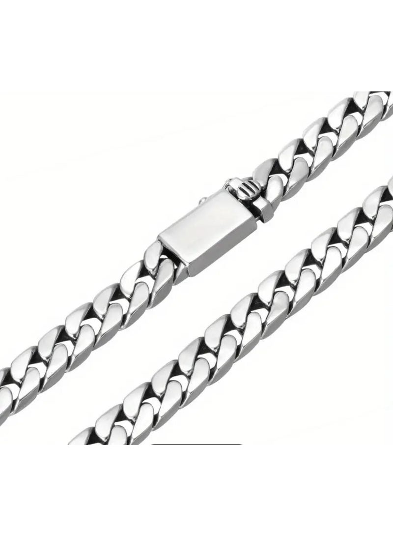 KRONFOL Factory  100% S925 Silvery Punk Bracelet,  S925 Silvery Women's Men's Gift - Image 4