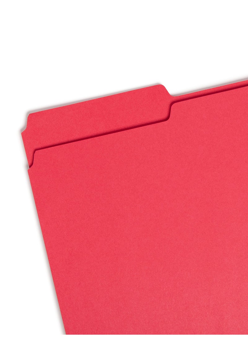 Smead Smead Colored File Folder, 1/3-Cut Tab, Legal Size, Red, 100 per Box (17743)  - Image 2