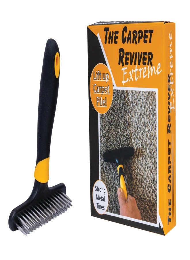 Johnny World Carpet Reviver Extreme - Dual-Action Brush with Metal Tines - Lifts Carpet Pile & Removes Pet Hair - Restore Rugs, Refresh High-Traffic Areas, Eliminate Embedded Fur - Essential Carpet Grooming Tool - Image 1