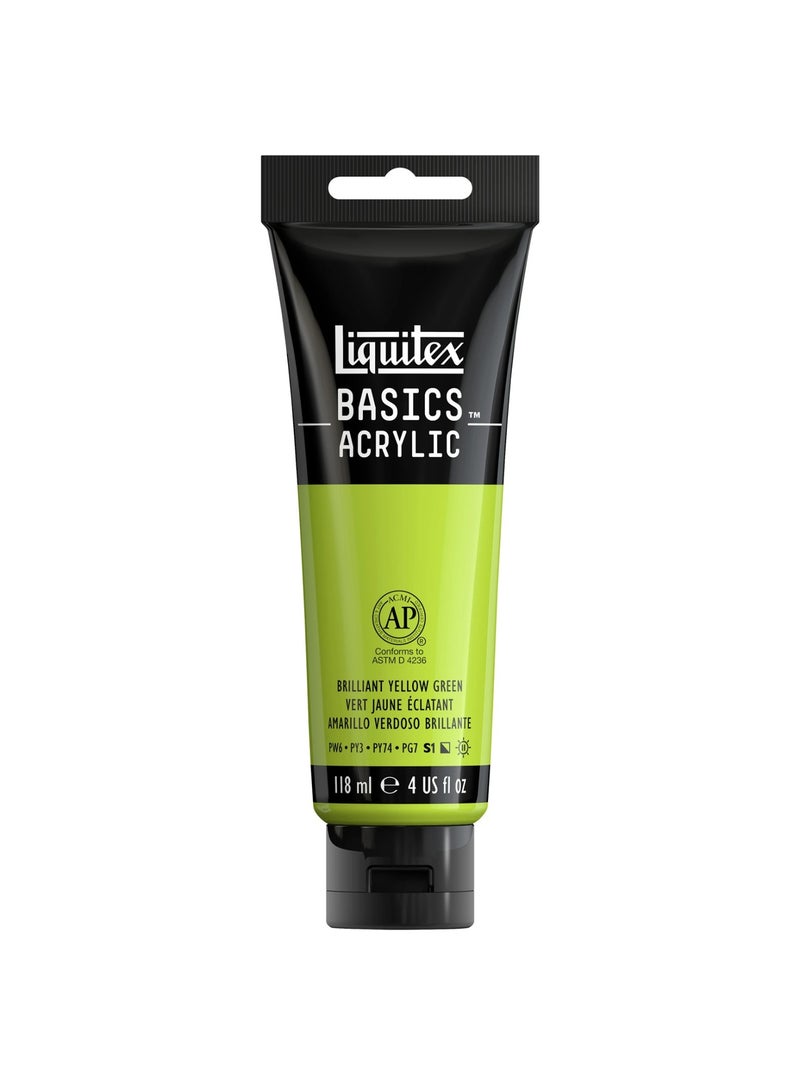 Liquitex أنبوب طلاء أكريليك أساسي 118 مل محتوى أصفر أخضر لامع - Image 1