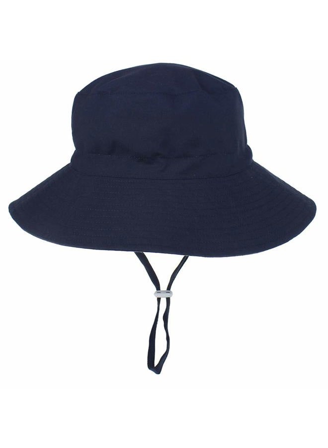MaxNova Baby Sun Hat Toddler Summer UPF 50+ Baby Girl Bucket Hat Wide Brim Beach Hats for Baby Boys 0-5 Years 2pack, 2pack Solid Navy/Grey, 2-7 Years - Image 4