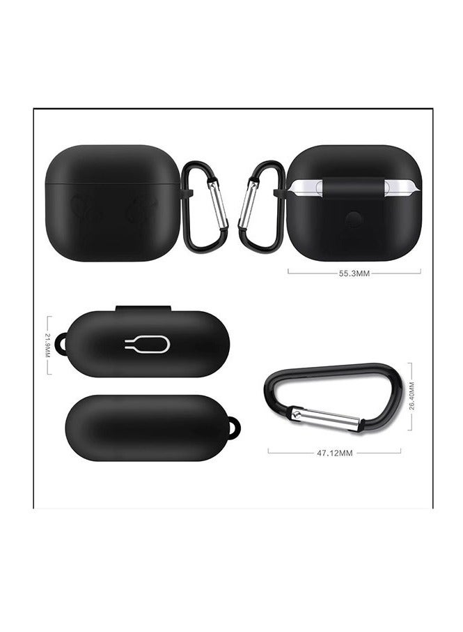 AirPods 3 Silicone Case｜2.2mm Extra Thick Protection｜Trendy Prints + Free Carabiner - Image 2