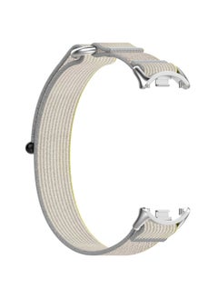 Xinyuan Shuntong Is Suitable For Xiaomi Mi Band 8NFC Wild Trail Woven Strap Mi Band8 Double Section Loop Nylon Strap-Color:Yellow With Gray