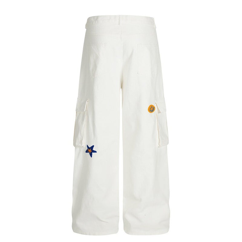 Unisex Classic Denim Jeans Loose Fit Daily Outdoor Wear - Image 2