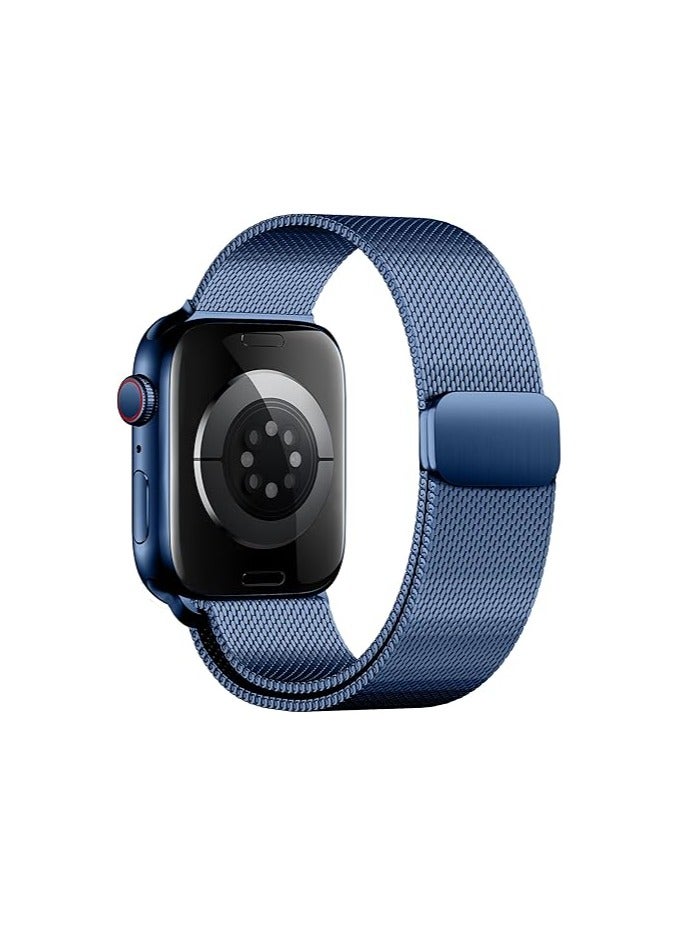 متوافق مع سوار ساعة Apple Watch مقاس 42 مم للنساء والرجال، سوار معصم معدني مغناطيسي من الفولاذ المقاوم للصدأ متوافق مع سلسلة iWatch Ultra - Image 1