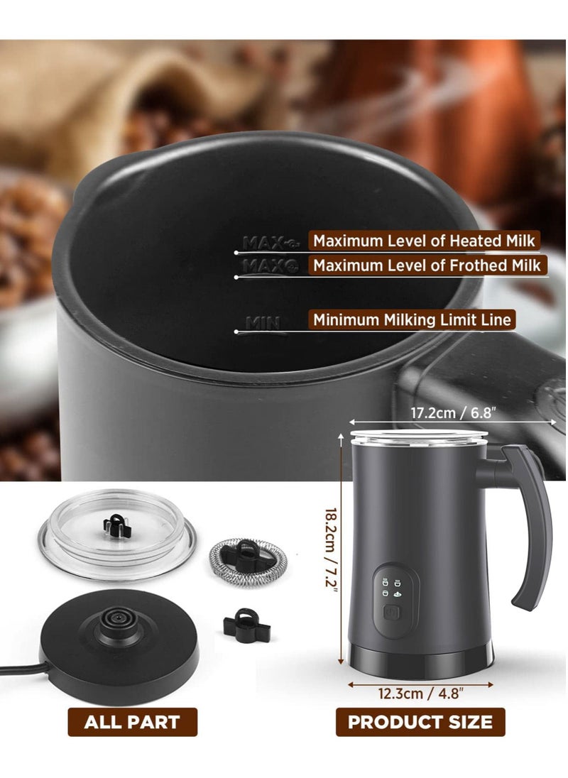 Generic Milk Frother, 4 in 1 Electric Milk Steamer, Automatic Hot and Cold Foam Maker , 12 oz/350ml Detachable Milk Steamer for Coffee, Latte, Hot Chocolates, Cappuccino  - Image 3