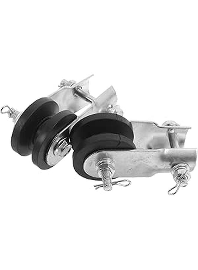 2Pcs Iron Ceiling Fan Mounting Bracket With Rubber Support Installation Hardware Accessories - Image 1