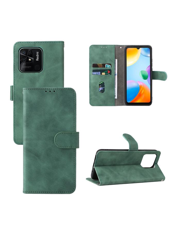 erorex Case For Xiaomi Redmi 10C Skin Feel Magnetic Flip Leather Phone Case - Image 1