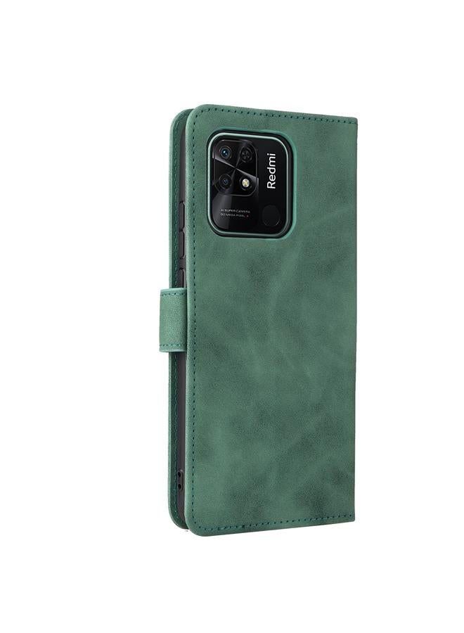 erorex Case For Xiaomi Redmi 10C Skin Feel Magnetic Flip Leather Phone Case - Image 3