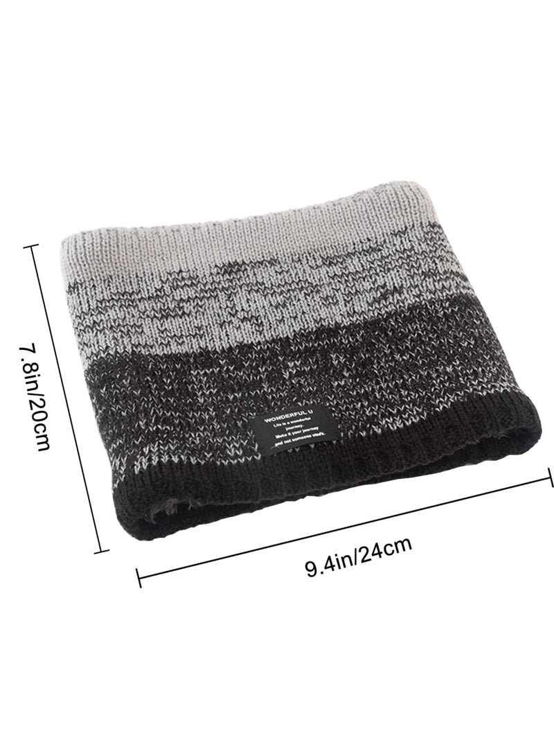 Luckam Winter Fleece Neck Warmer Mens Ski Mask Face Warmer Neck Gaiter Neck Scarf Women Thick Windproof 2 Pack - Image 4