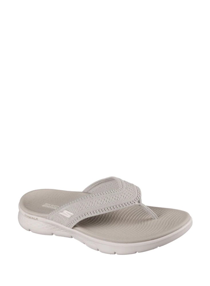 Skechers GOwalk Flex Holly Women's Flip Flop Sandals Taupe Lightweight Comfortable - Image 1